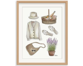 Coastal Grandmother Starter Kit art print