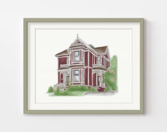 Lámina artística de La casa encantada