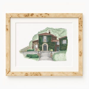 Impressão artística da casa da vinícola Napa