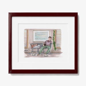 Schlaflos InSeattle Illustration | Sam und Jonah Kunstdruck