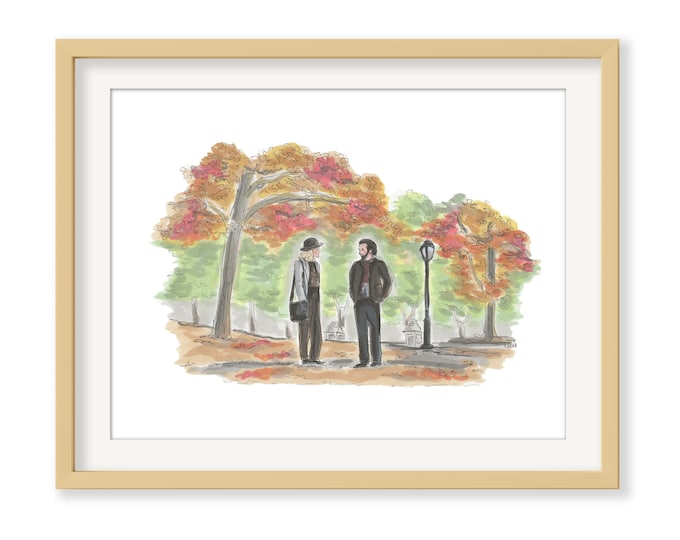 When Harry Met Sally Central Park print fall decor