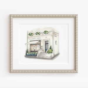 Elizabeth James bridal shop print
