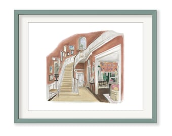 Elizabeth James Entry Illustration | Parent Trap London Interior Art Print