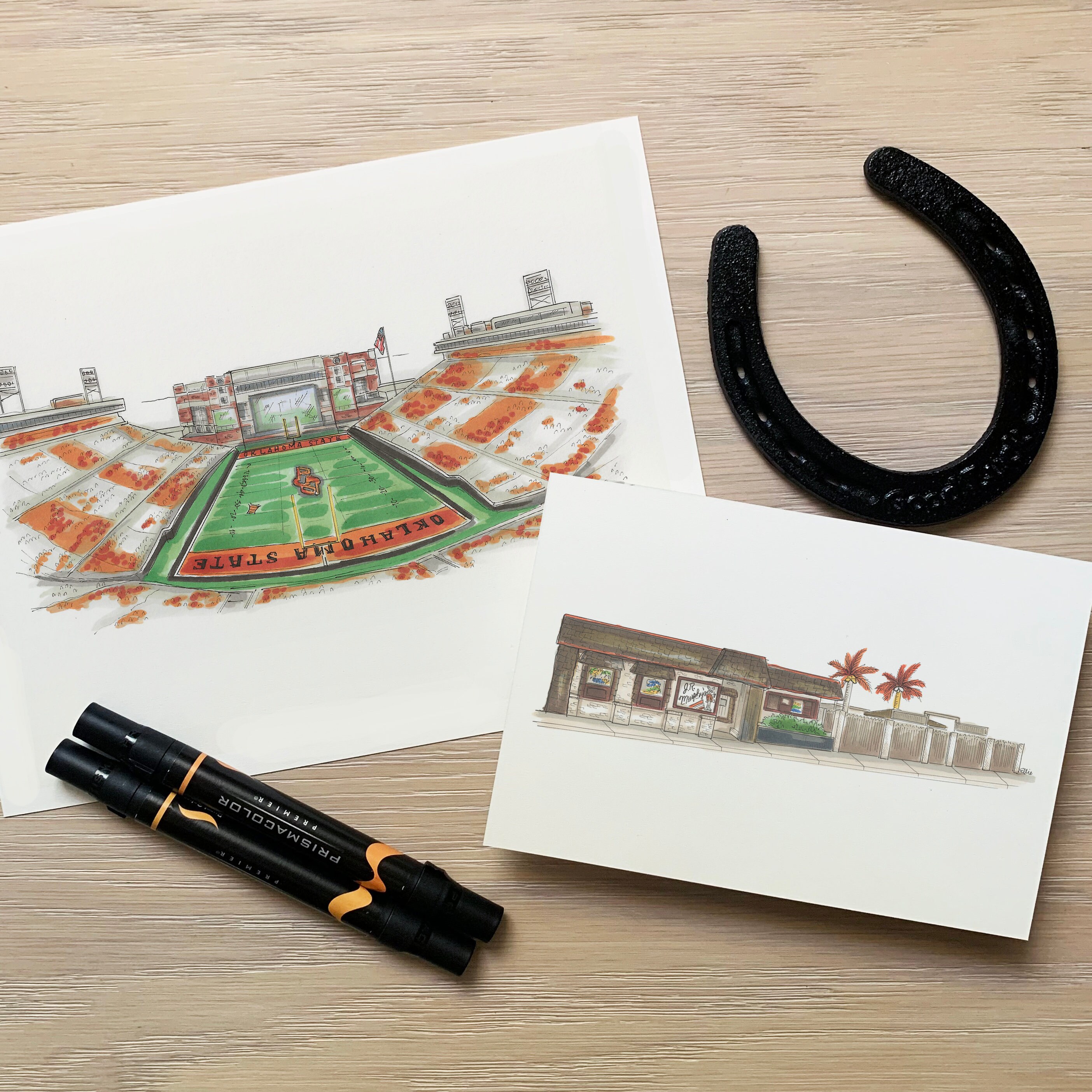 Boone Pickens Stadium Stillwater Oklahoma State University Art Print - Etsy