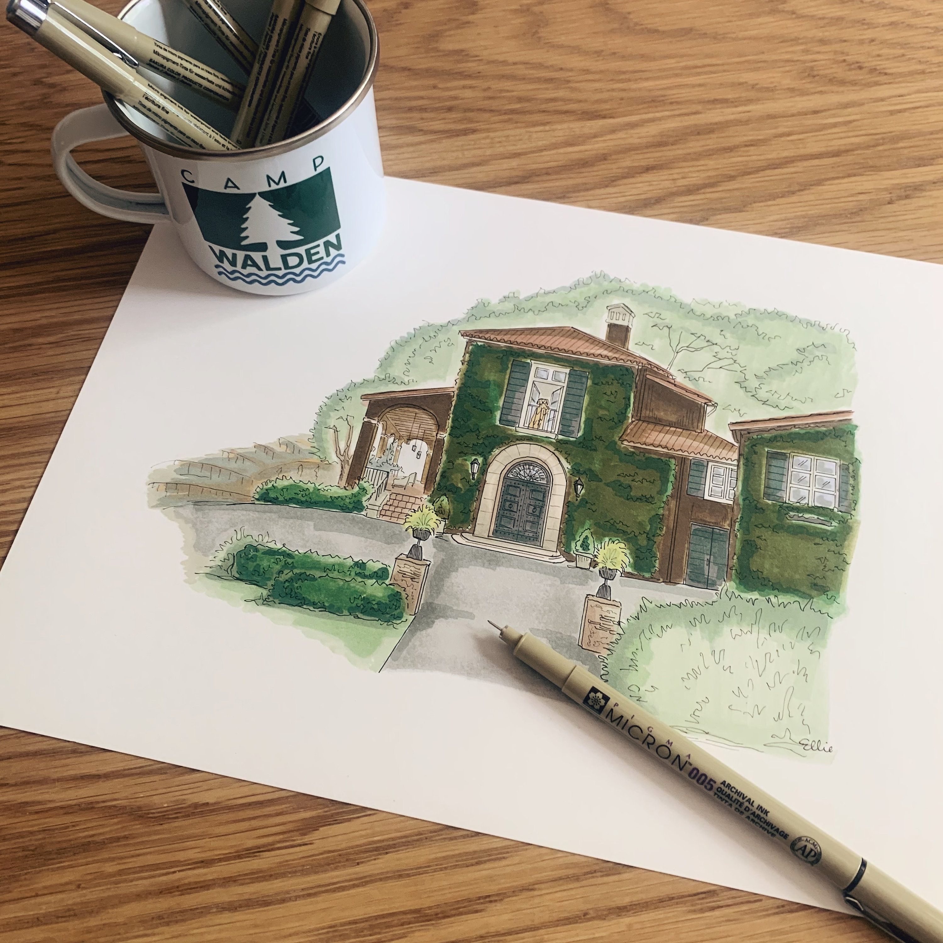 The Parent Trap Napa Winery House Art Print Nancy Meyers Wall Etsy