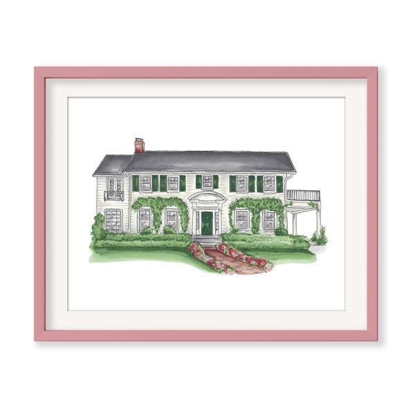 Father of the Bride House art print