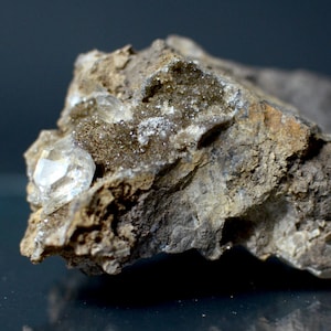 Herkimer Diamond In Druzy Matrix | WATER CLEAR Double Terminated Crystal | HR363