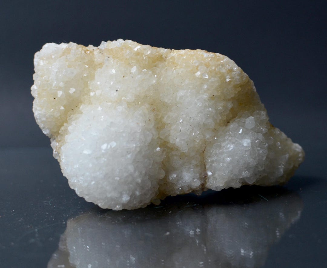 Botryoidal Radial Quartz Druzy Botryoidal Quartz Cluster INDIA | Snowy Quartz on Matrix - Etsy