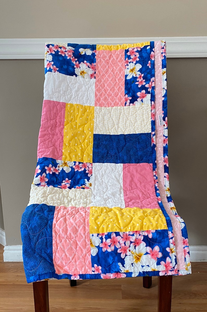 Baby Girl Hawaiian Quilt Girl Polynesian Quilt Hawaiian Etsy