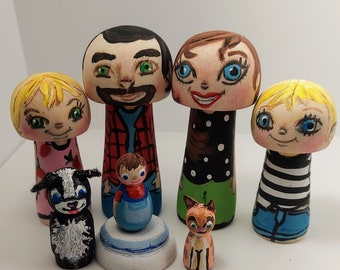 Personalize a Peg Doll Family Customized to your liking!