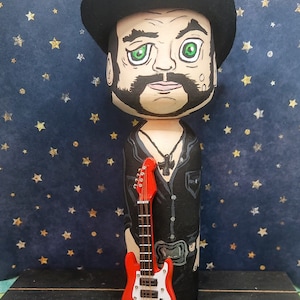 Lemmy Kilmister Inspired Peg Doll