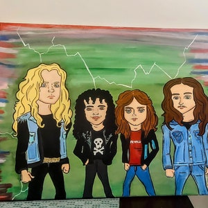 Metallica Oldschool Painting on Canvas