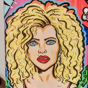 Madonna Inspired Popart Painting