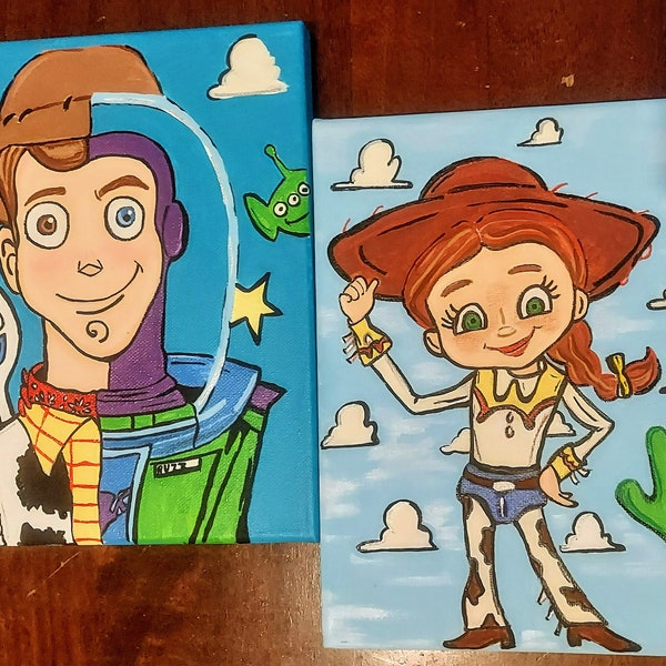 Toy Story Painting Canvas Etsy