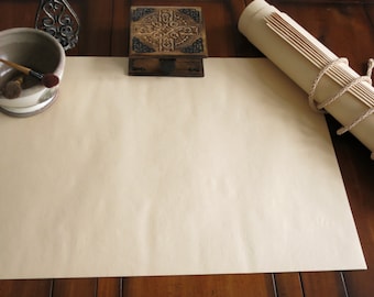 MANUSCRIPT PAPER - 15 Sheets - 24" by 36" - Oatmeal Texture and Colour