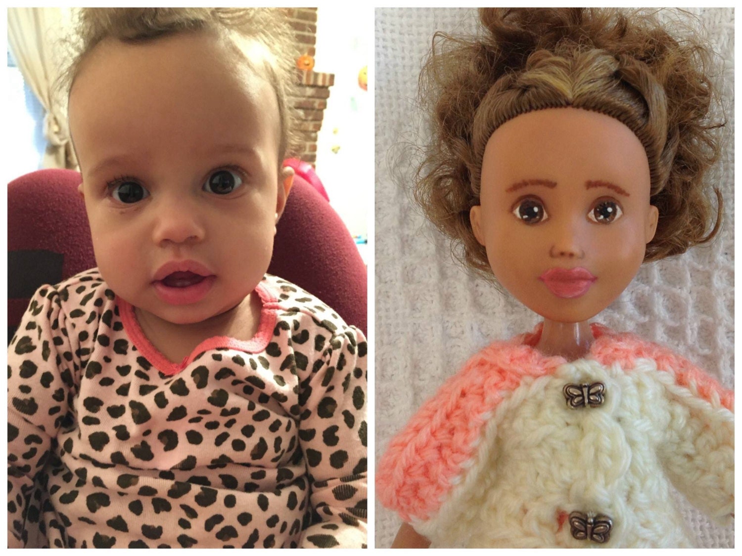 Custom ordered doll to look like your special child upcycled Etsy
