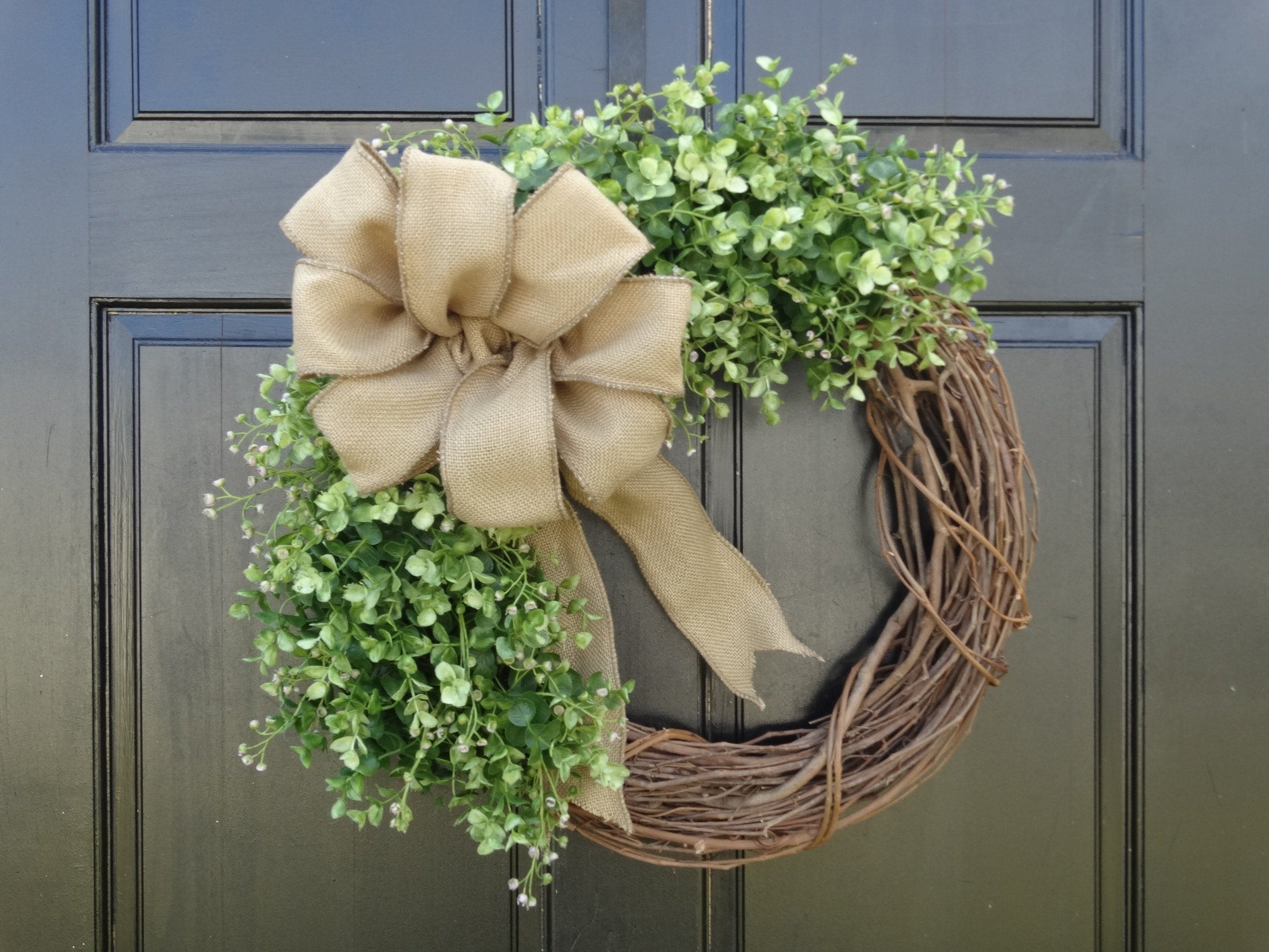 Home Décor Year Round Front Door Wreath Grapevine Wreath Greenery