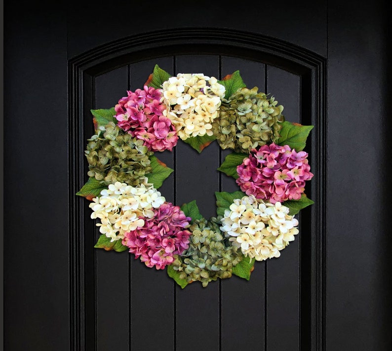 Hydrangea Wreath | Spring Wreaths | Summer Wreaths | Front Door Wreaths |  Door Decor | Etsy Wreaths | Outdoor Wreaths | Spring Decor -  .br