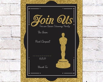 hollywood ticket invitation hollywood or film party invite etsy