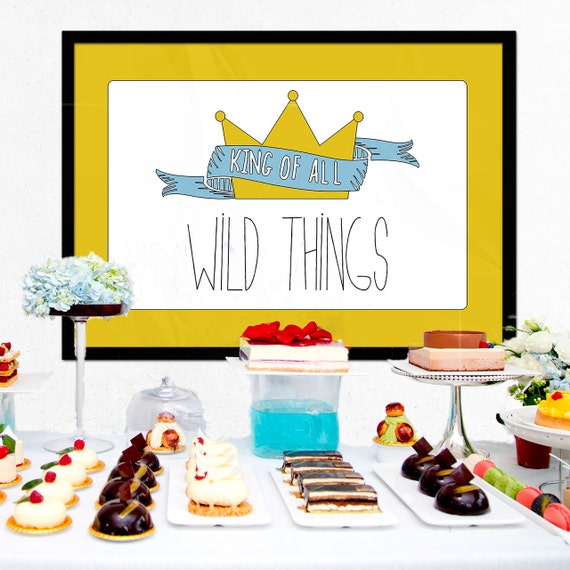 Where The Wild Things Are Party Backdrop Birthday Party Etsy