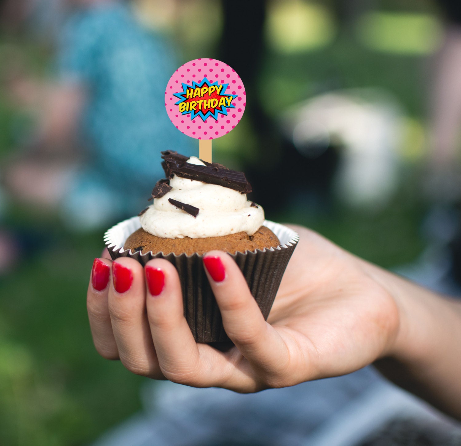 Superhero Girl Party Cupcake Toppers and Wrappers. 8 Cupcake Etsy