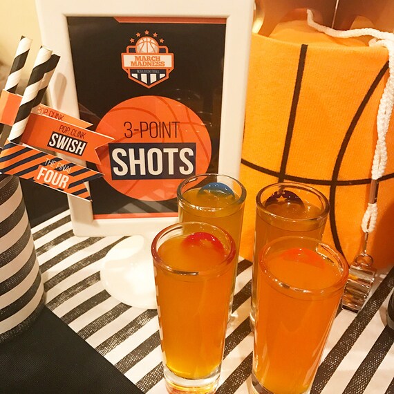 March Madness Party Decoration Set Basketball March Madness Etsy