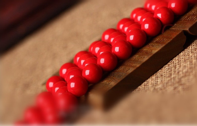 Red Coral Beads 4 6 8 10mm Red Coral Beads Gemstone Beads Jewelry Making Supplies E155