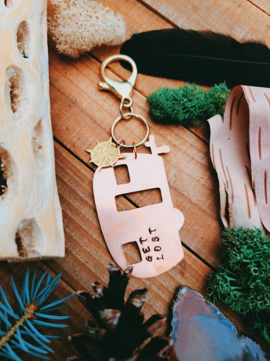 Custom Camper Keychain/ Personalized Camp Keyring/ Vanlife Keychain Etsy UK