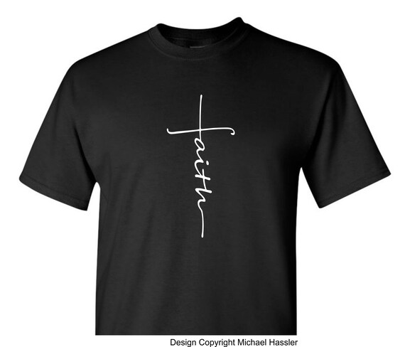 Faith Cross Shirt Faith shirt Christian Shirt Religious | Etsy