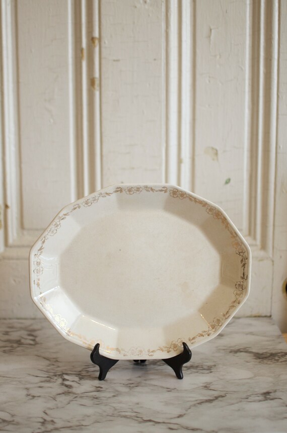 Plateau de service Ironstone Gold Etsy France