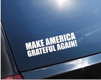 Make America Grateful Again Deadhead Window Decal Deadhead Assorted Colors/Sizes - Easy to Apply