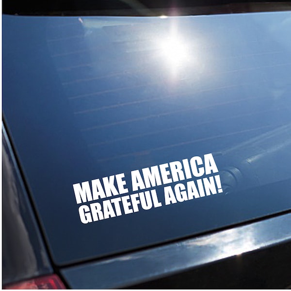 Make America Grateful Again Deadhead Window Decal Deadhead Assorted Colors/Sizes - Easy to Apply