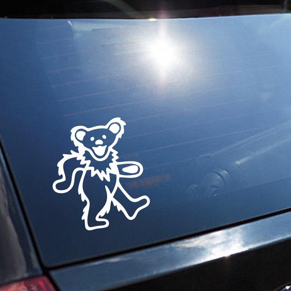 Grateful Dead Dancing Bear Vinyl Decal -Assorted Colors & Sizes Easy to Apply