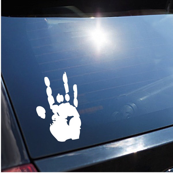 Grateful Dead Jerry Garcia's Hand Print Vinyl Decal - Assorted Colors & Sizes Easy to Apply