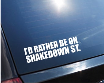 Grateful Dead and Co Shakedown Street Phish Lot Window Decal 10"w x 2.75"h - Easy to Apply