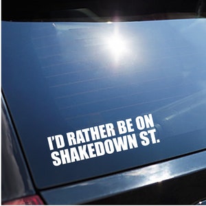 Grateful Dead and Co Shakedown Street Phish Lot Window Decal 10&quot;w x 2.75&quot;h - Easy to Apply