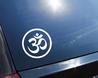 Yoga Yogi Namaste Om Symbol Vinyl Decal - Assorted Colors & Sizes Easy to Apply
