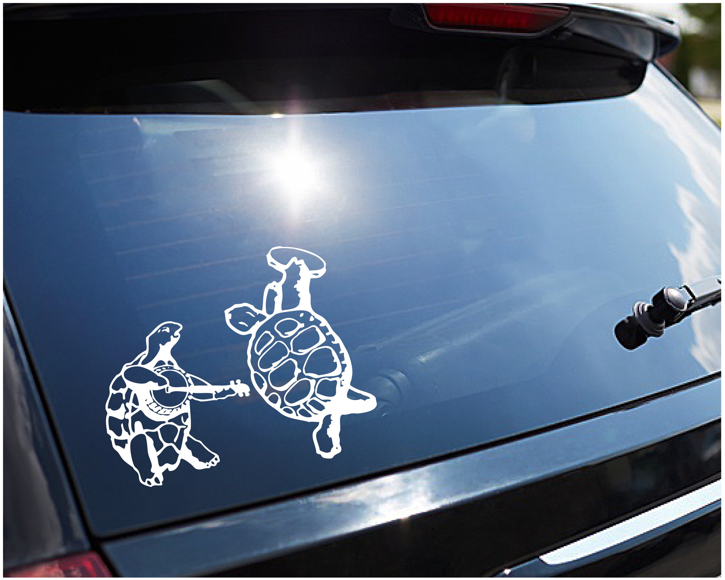Grateful Dead Terrapin Station Pair of Dancing Terrapins Window Decal 10"w x 8"h - Easy to Apply