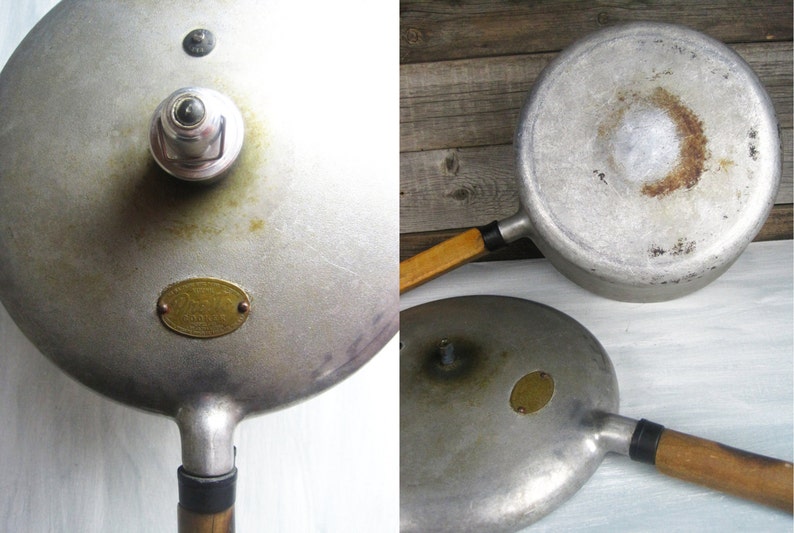 Vintage National Presto Pressure Cooker Model 40 4Quart Wood Etsy