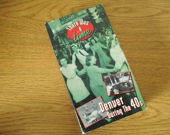 Denver During The 40's - Colorado Rocky Mountain Public Broadcasting RMPB VHS Video Tape - There Was A Time Documentary