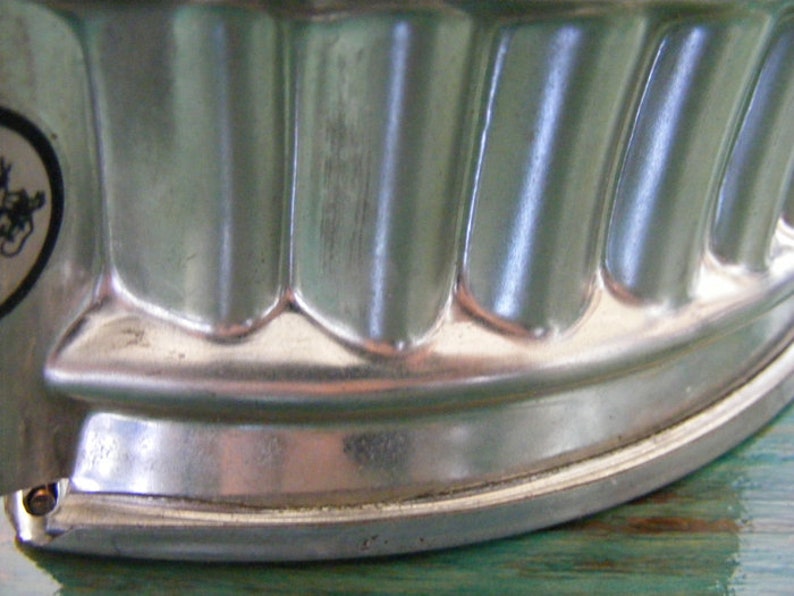 Rowoco Fluted Tin Vintage Game Pie Mould France Oval Hot Water Etsy