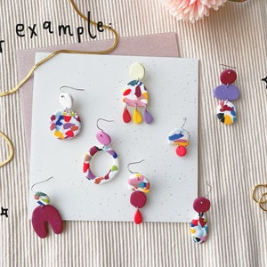 Lucky Dip MYSTERY BOX: Polymer Clay Earrings, Stickers, Hanging, Grab Bag, Unique Goodies, Perfect Gift, Secret Santa, Fun, Surprise Bargain image 2