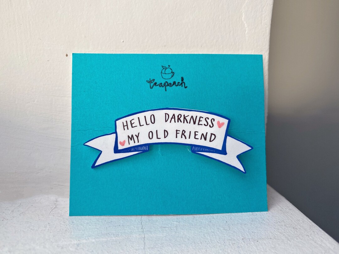 Hello Darkness My Old Friend Pin OR Magnet Simon & Garfunkel, Sound of