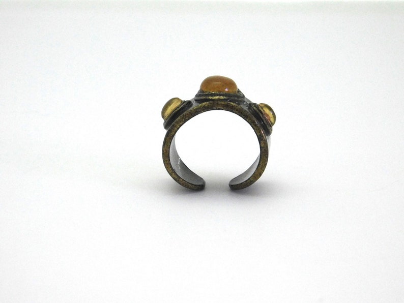 Antique Gold Leaf Topaz Set