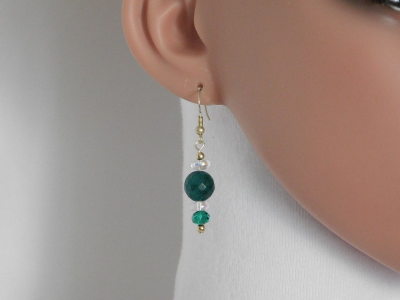 Jaspers Bold Gold Emeralds Crystals Earriings Pendant /& Necklace