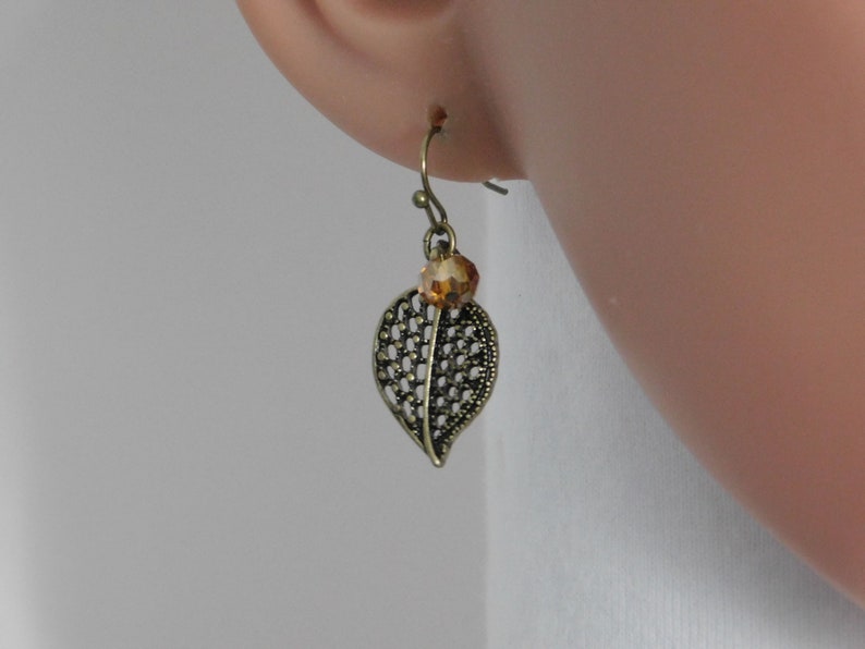 Antique Gold Leaf Topaz Set