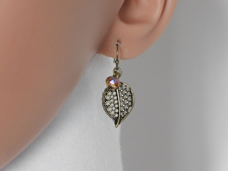 Antique Gold Leaf Topaz Set