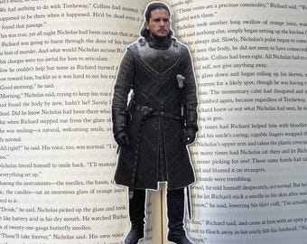 Jon Snow cutout bookmark