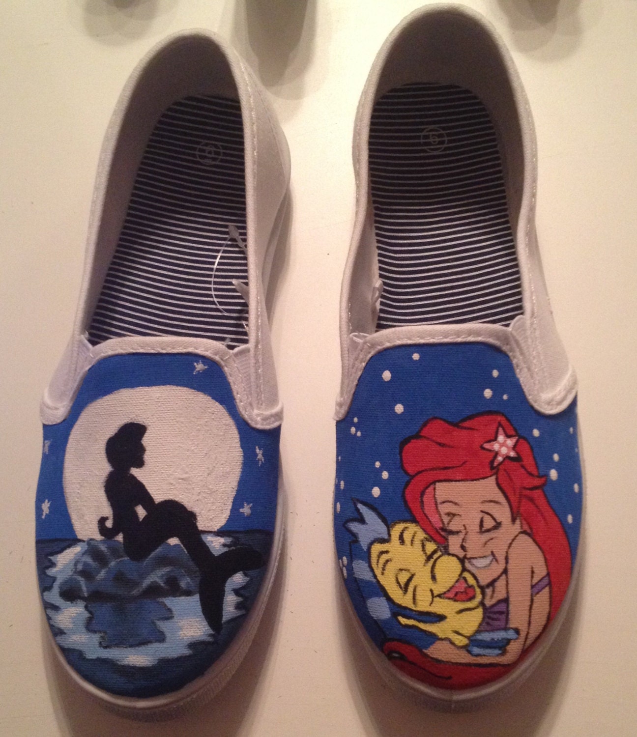 Custom Painted Little Mermaid Shoes. Will Add Design/character per ...