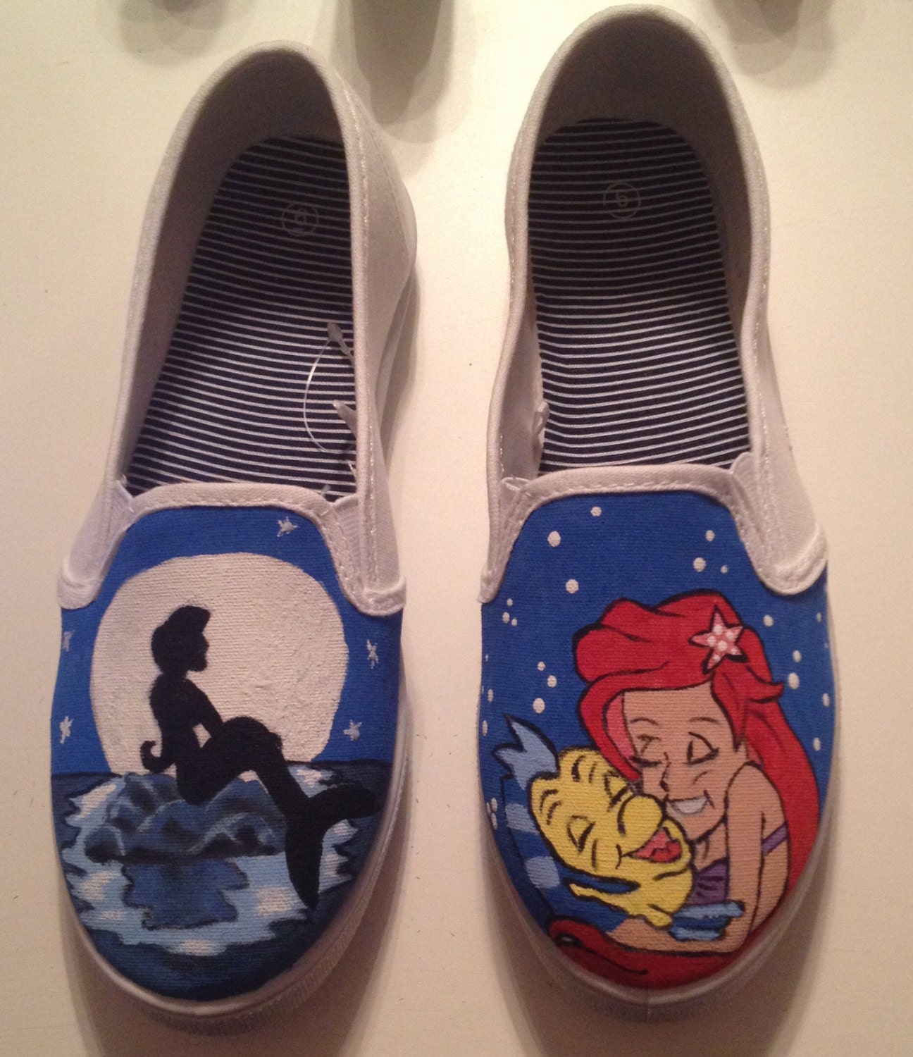 Custom Painted Little Mermaid Shoes. Will Add Design/character per